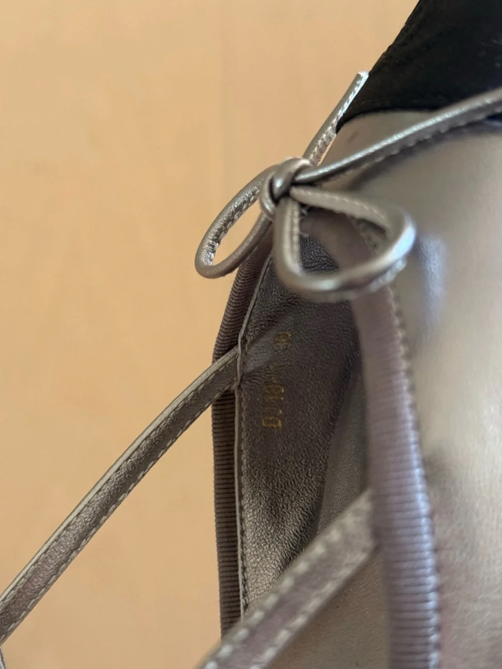 CHANEL Two-Tone Slingback Pumps in Silver and Black - Picture 5 of 6